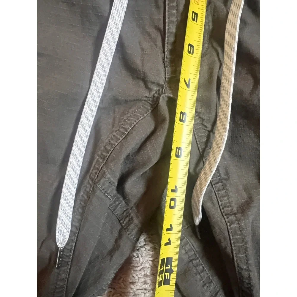 Vuori Ripstop Climber Pants Mens Medium Charcoal Green Organic Cotton Stretch